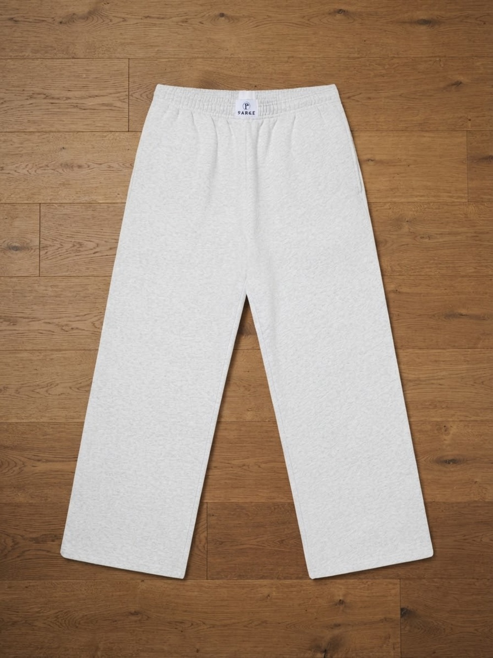 Pargee Women's Light Gray Elastic-Waist Track Pants